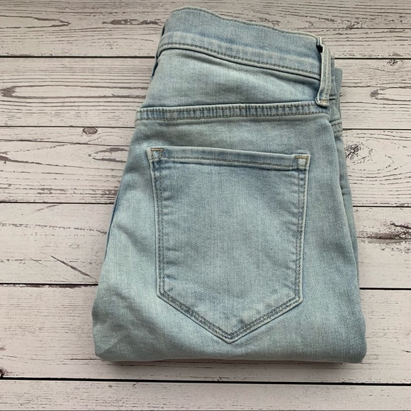 BANANA REPUBLIC high rise ankle length light wash denim skinny jean size… - Picture 9 of 12